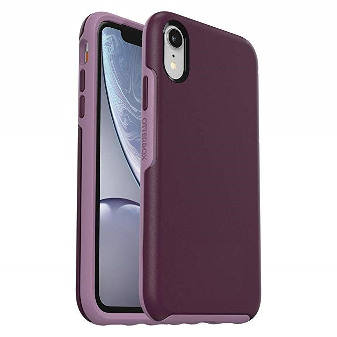 For Apple iPhone XS Max Hard Case HeavyDuty Symmetry Design Purple-www.firsthelptech.ie