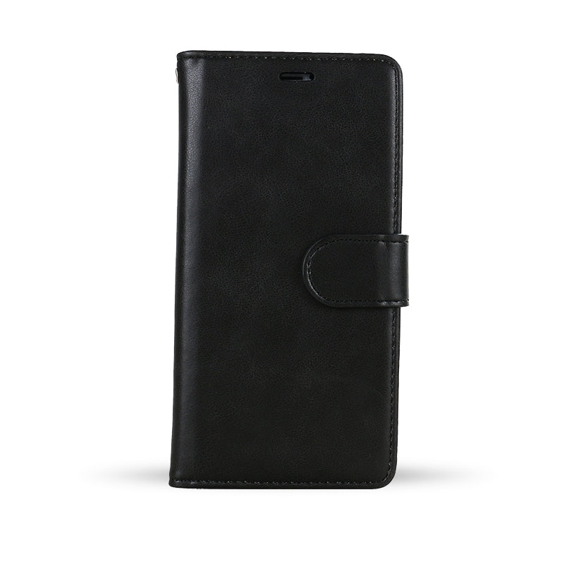 For Apple iPhone XS/X Premium Aokus Wallet Case Black-www.firsthelptech.ie