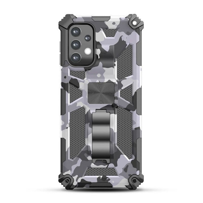 For Apple iPhone 13 Pro Army Hybrid Stand Case Camouflage White-www.firsthelptech.ie