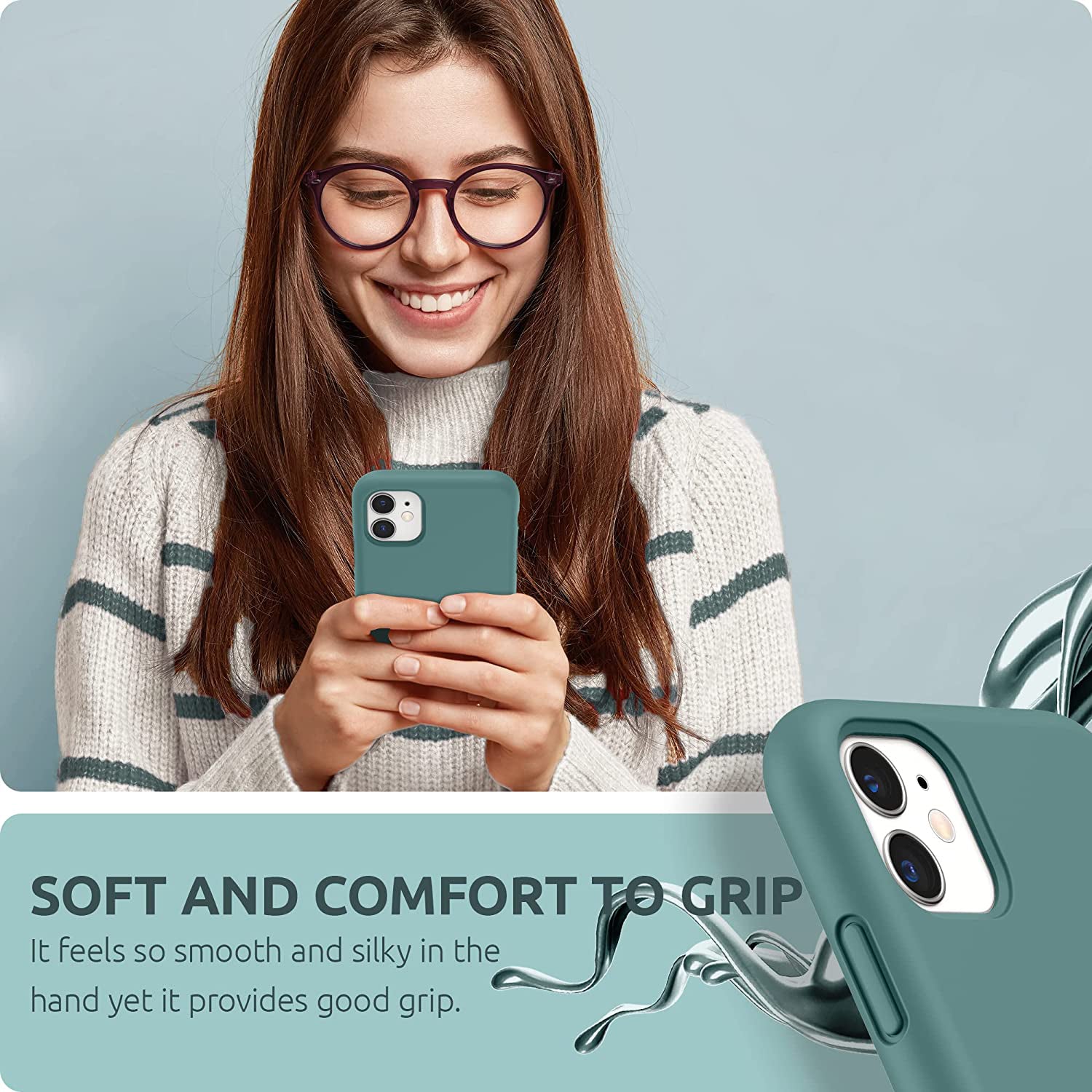 Liquid Silicone Case For Apple iPhone 11 Pro Max Luxury Thin Phone Cover - Cactus-www.firsthelptech.ie