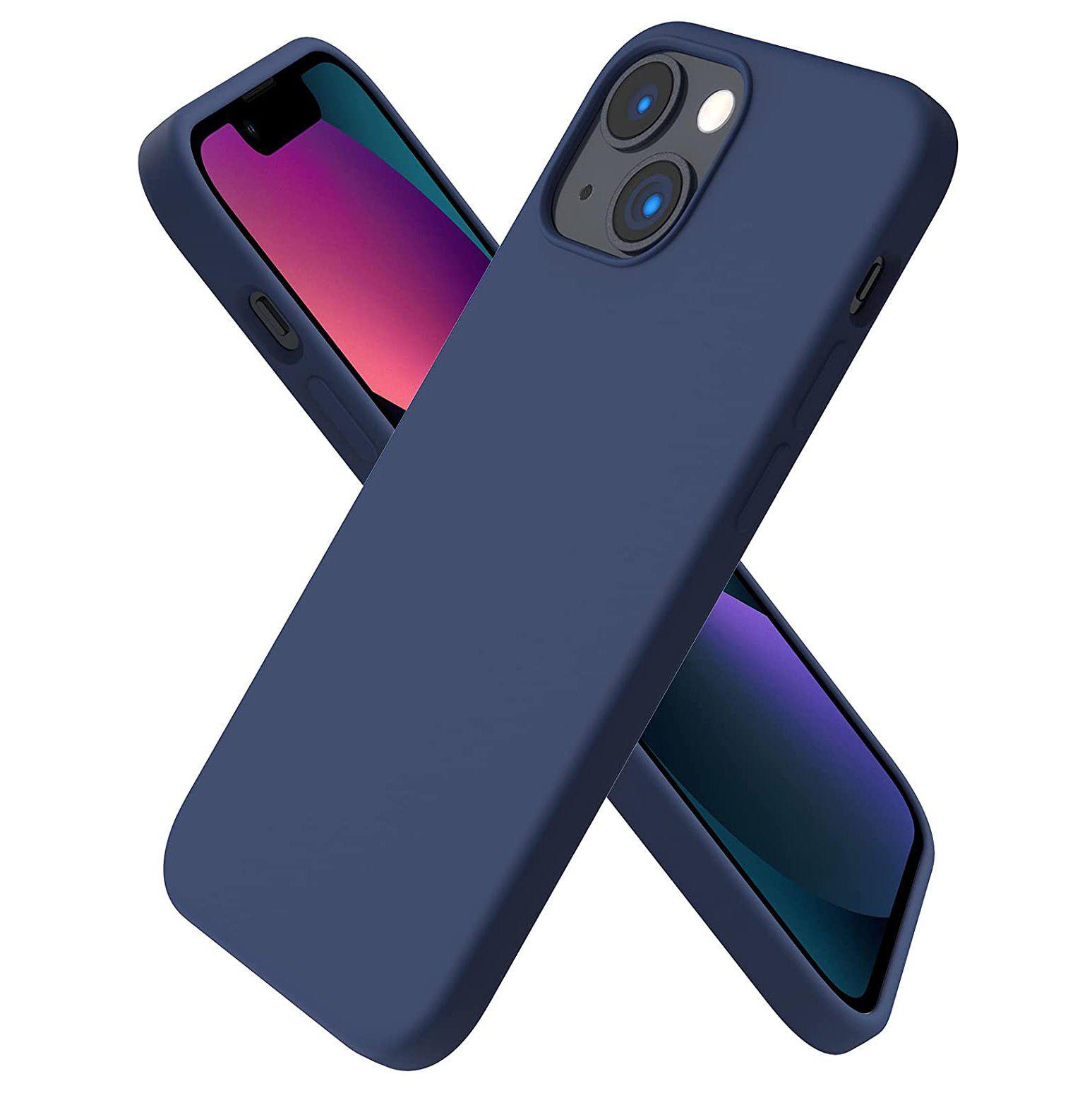 Liquid Silicone Case For Apple iPhone 13 Mini Luxury Shockproof Phone Cover Blue-Cases & Covers-First Help Tech