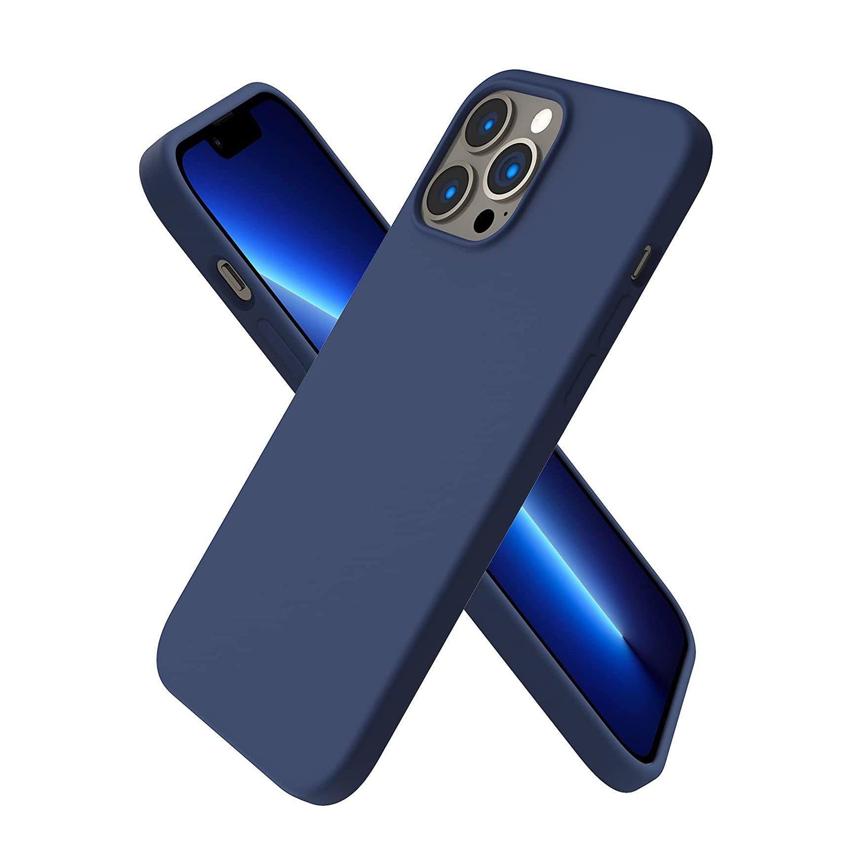 Liquid Silicone Case For Apple iPhone 13 Pro Max Luxury Shockproof Phone Cover Blue-Cases & Covers-First Help Tech