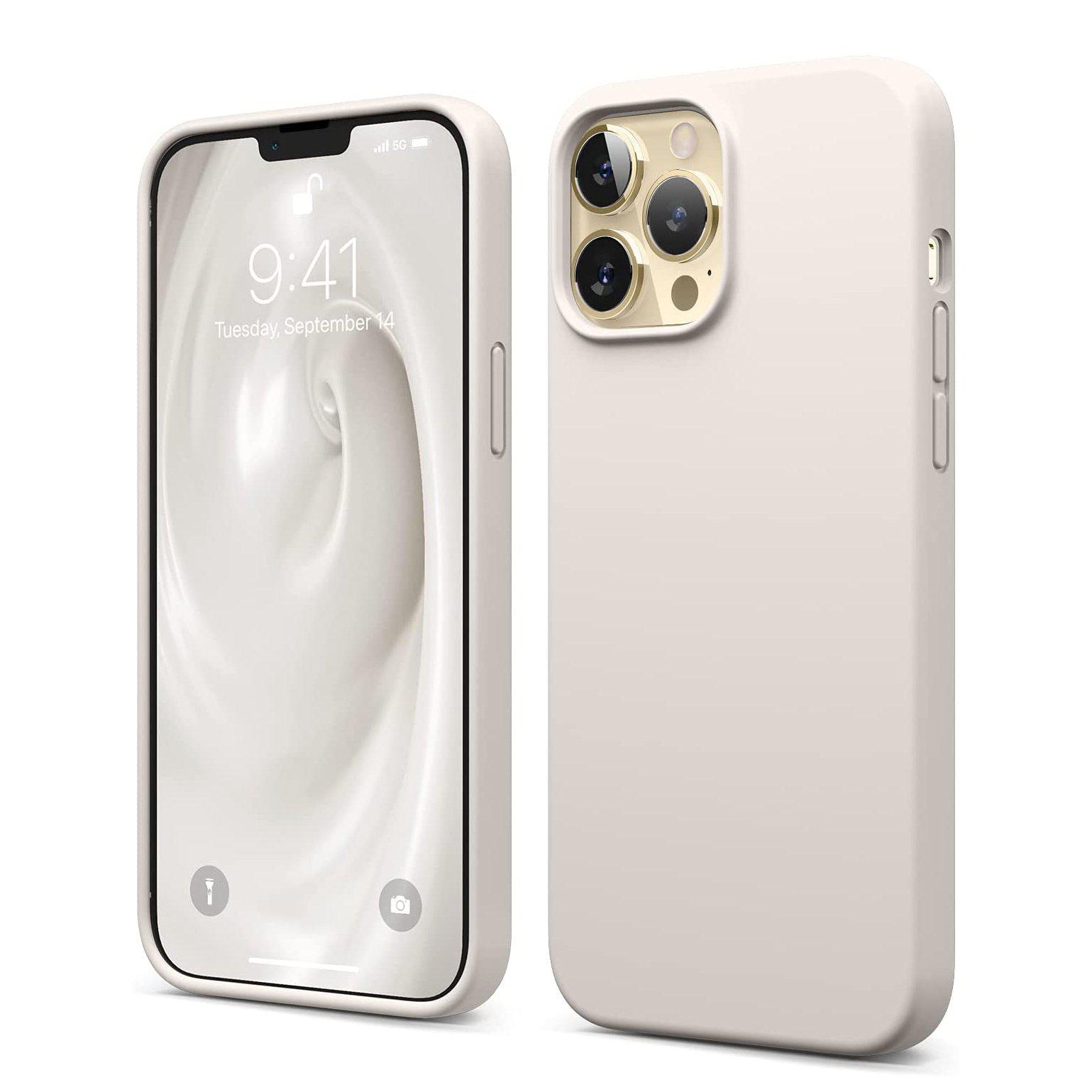 Liquid Silicone Case For Apple iPhone 13 Pro Max Luxury Shockproof Phone Cover Grey-Cases & Covers-First Help Tech