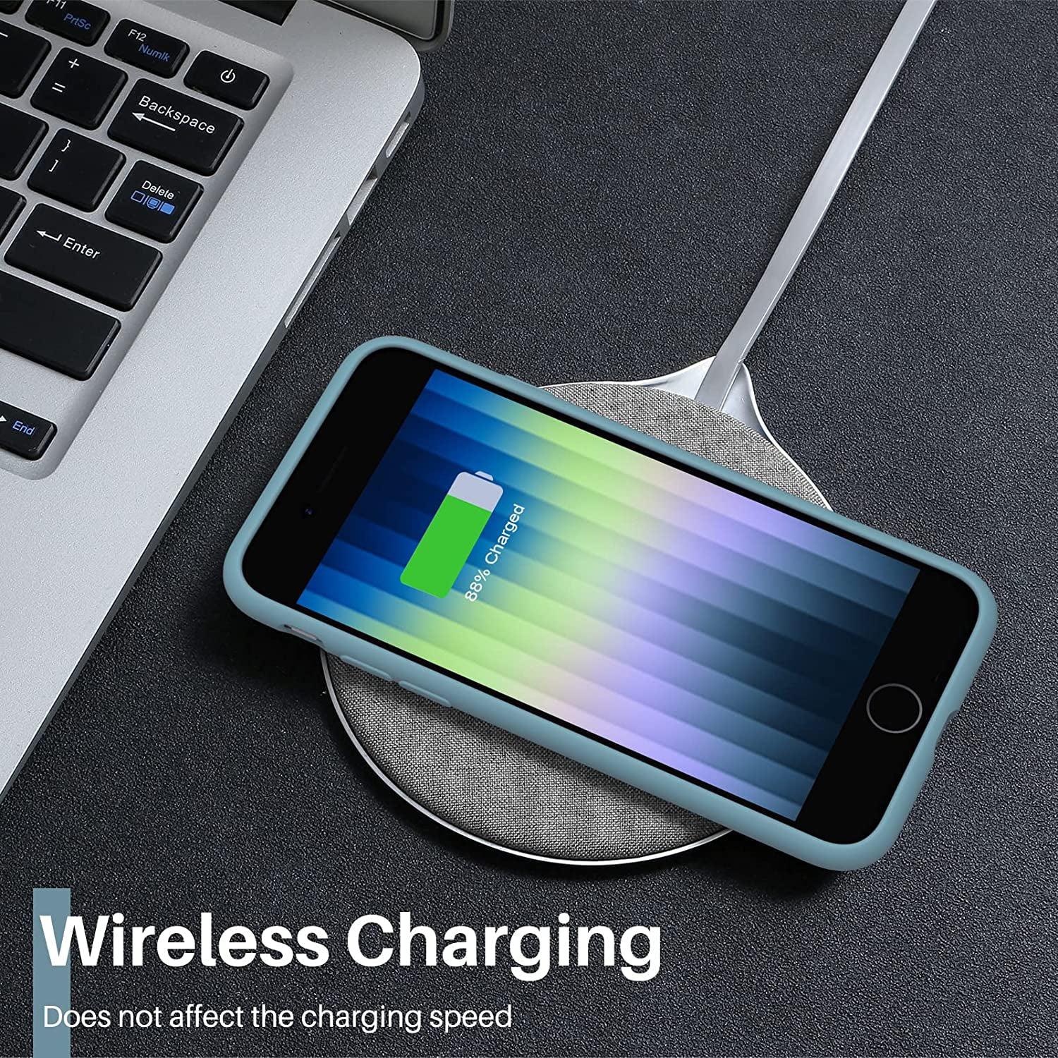 Liquid Silicone Case For Apple iPhone 8 Plus / 7 Plus Luxury Thin Phone Cover Cactus-www.firsthelptech.ie