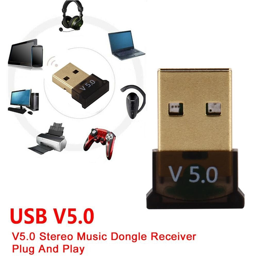Mini Bluetooth CSR V5.0 Universal USB Dongle Adapter-www.firsthelptech.ie