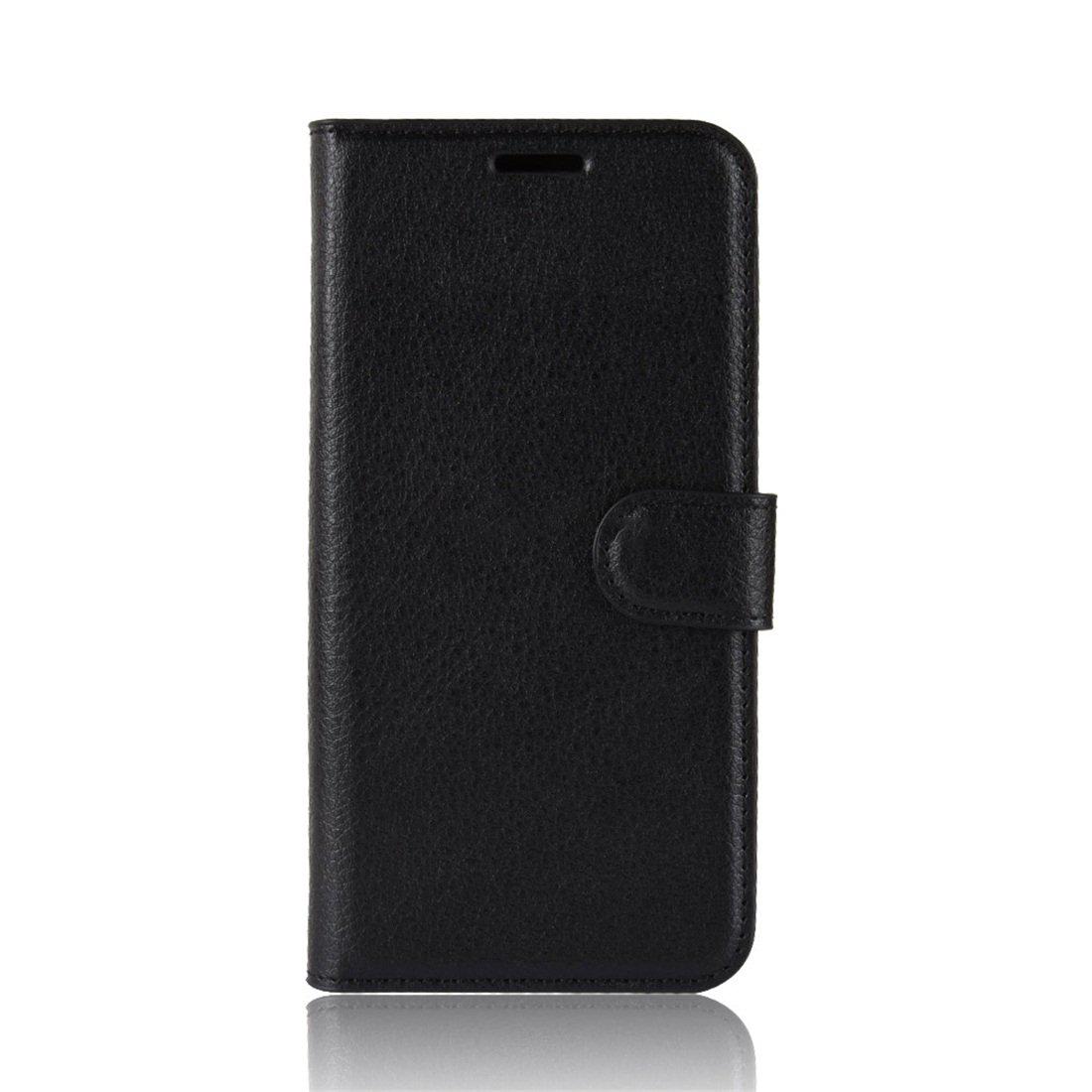 For OnePlus 7 Pro Wallet Case Cover PU Leather Holder Card Slots Black