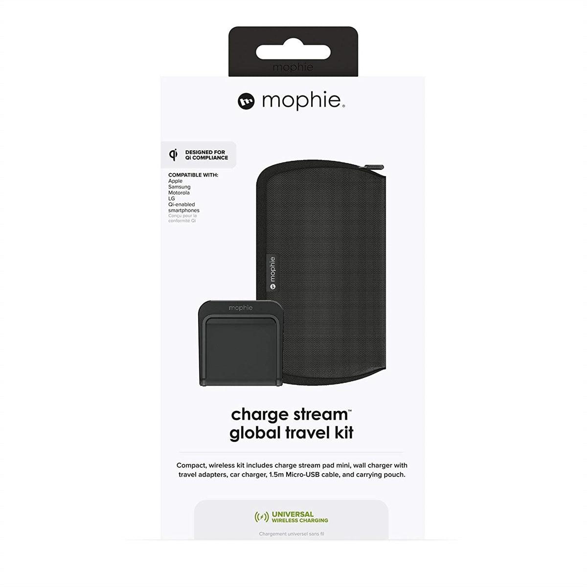 Mophie Charger Stream Global Travel Kit Black-www.firsthelptech.ie