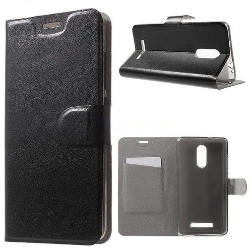 For Xiaomi Redmi 4/4X Wallet Case Black-www.firsthelptech.ie