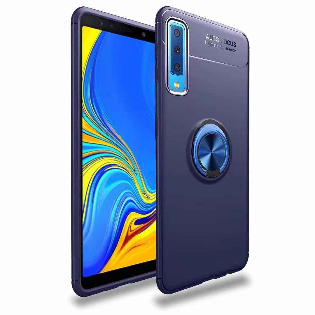 For Xiaomi Redmi 6 Autofocus 360 Shockproof Case With Ring Holder Blue-www.firsthelptech.ie