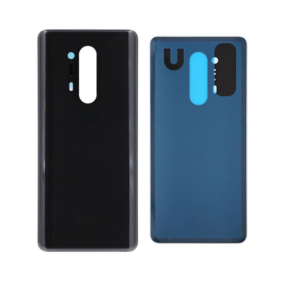 Replacement Rear Glass For OnePlus 8 Pro Battery Cover With Adhesive - Black-www.firsthelptech.ie