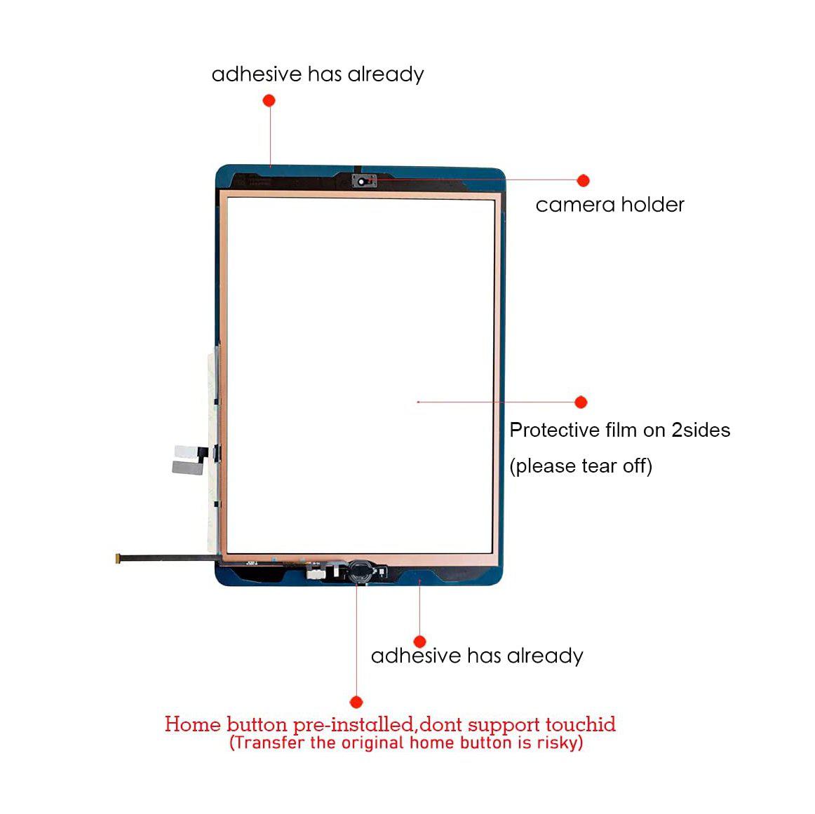 Replacement Touch Screen Digitizer For Apple iPad 10.2" 8th Gen 2020 - Black-First Help Tech
