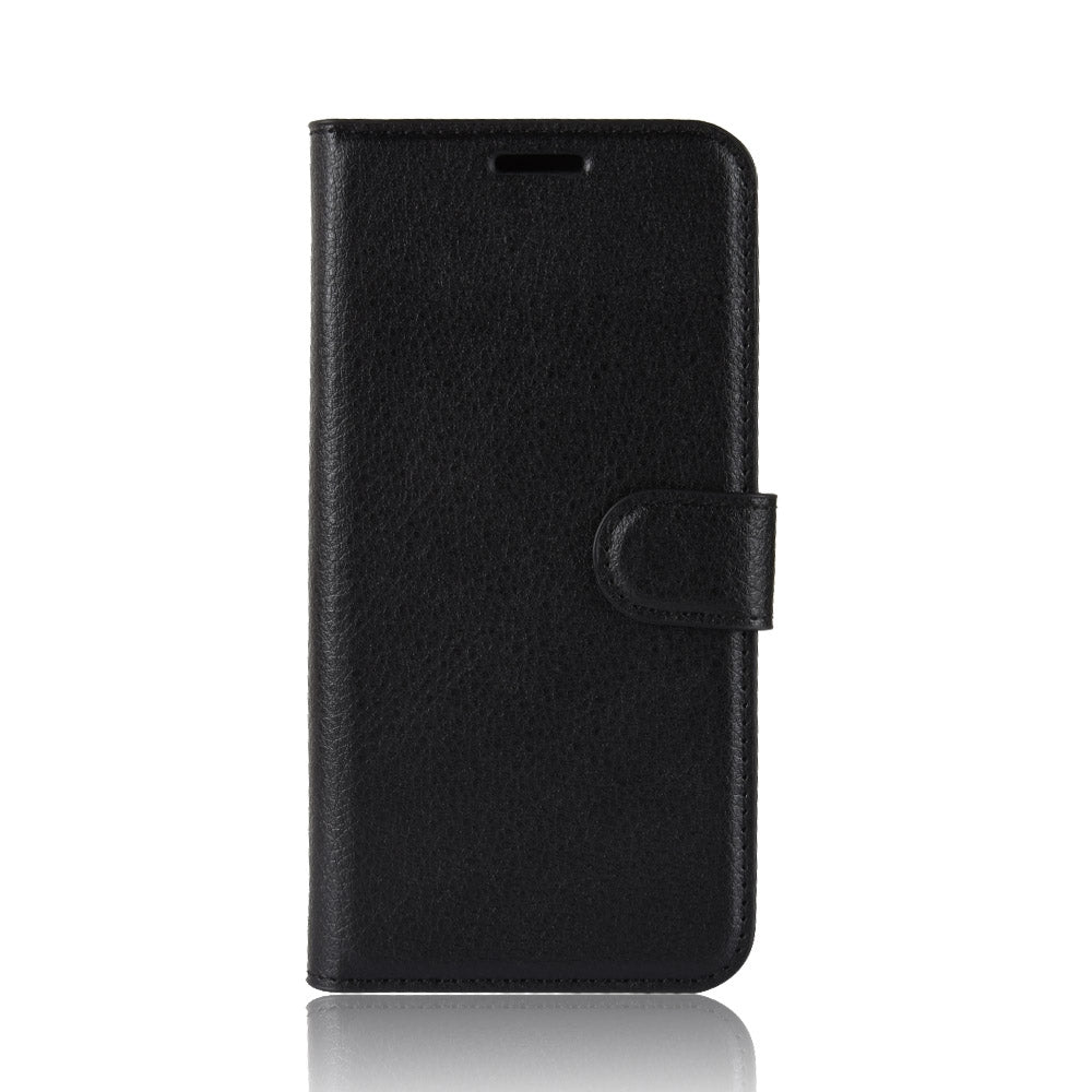 For OnePlus 7 / 6T Wallet Case Cover PU Leather Holder Card Slots Black