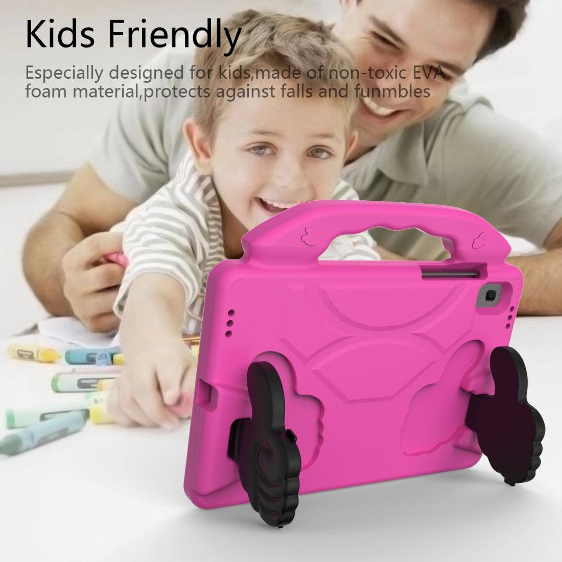 For Samsung Galaxy Tab A7 10.4 2020 Kids Friendly Case Shockproof Cover With Thumbs Up - Pink-www.firsthelptech.ie