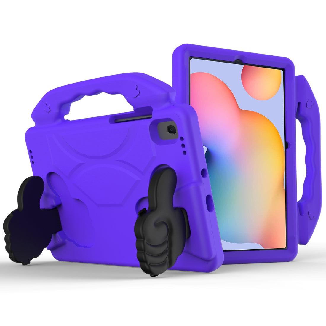 For Samsung Galaxy Tab A7 10.4 2020 Kids Friendly Case Shockproof Cover With Thumbs Up - Purple-www.firsthelptech.ie