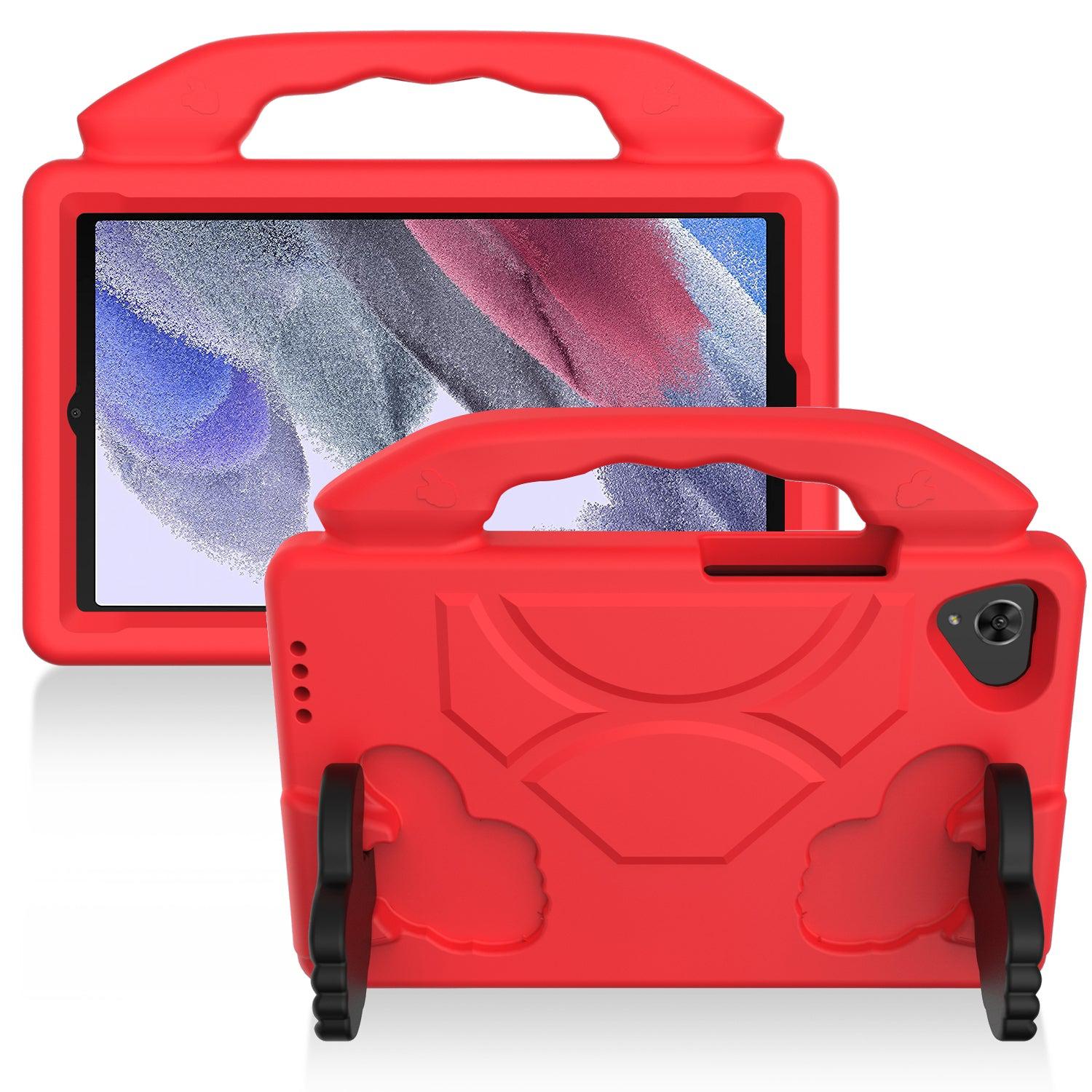 For Samsung Galaxy Tab A7 Lite Kids Friendly Case Shockproof Cover With Thumbs Up - Red-www.firsthelptech.ie