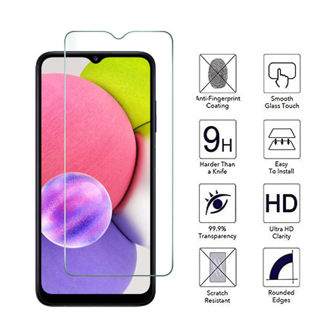 Screen Protector For Samsung Galaxy A03s Tempered Glass-Tempered Glass-First Help Tech