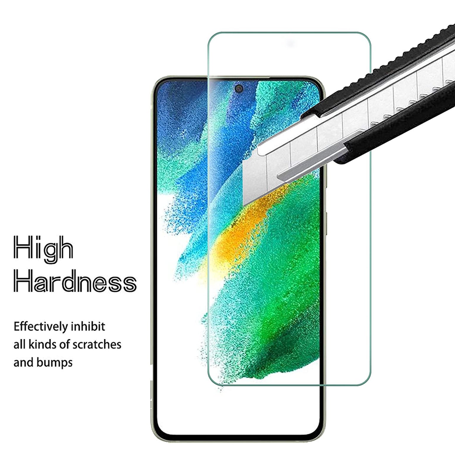 Screen Protector For Samsung Galaxy S21 FE 5G Tempered Glass-www.firsthelptech.ie