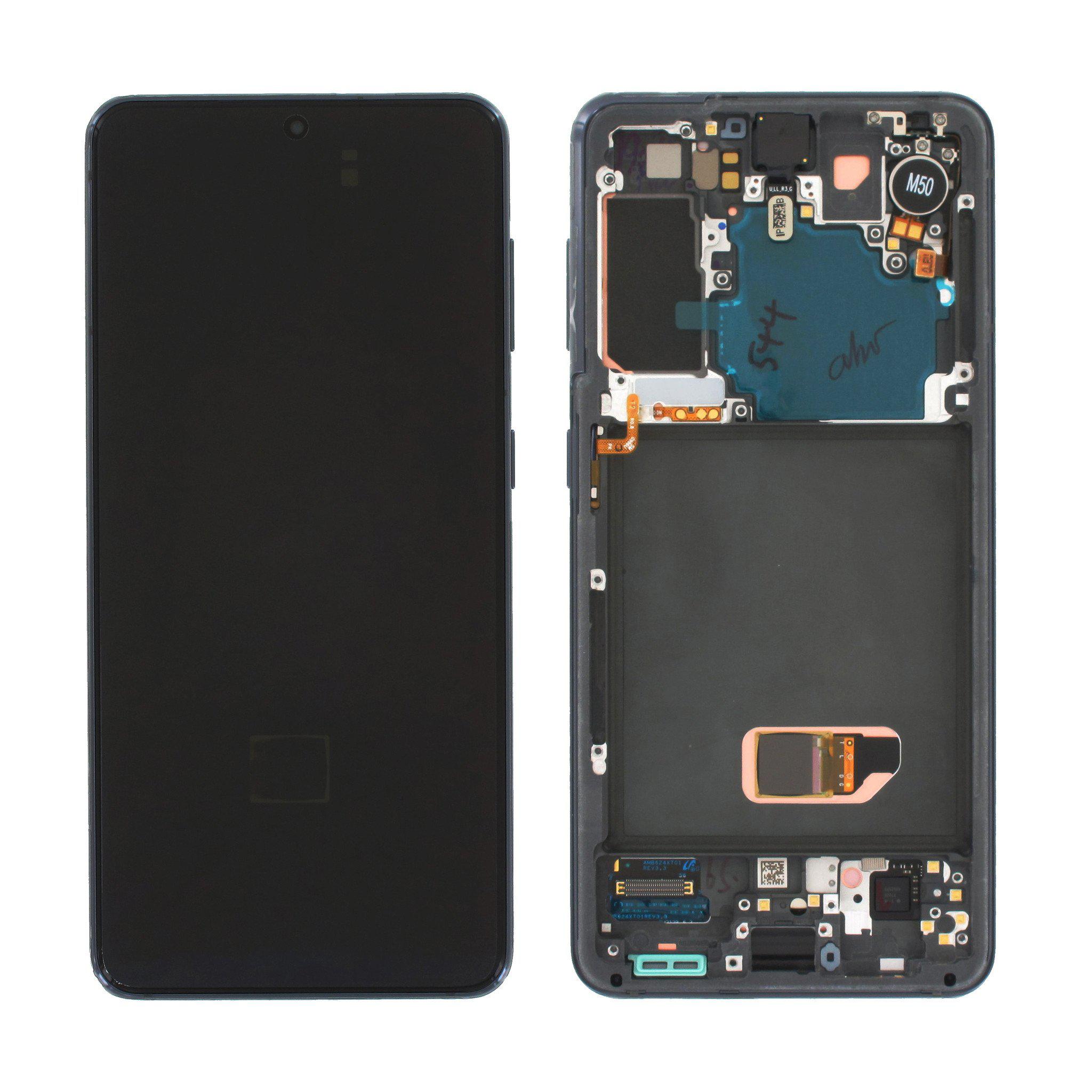 Screen Service Pack For Samsung Galaxy S21 5G G991 LCD Touch Screen Assembly With Frame - Grey-Mobile Phone Parts-First Help Tech