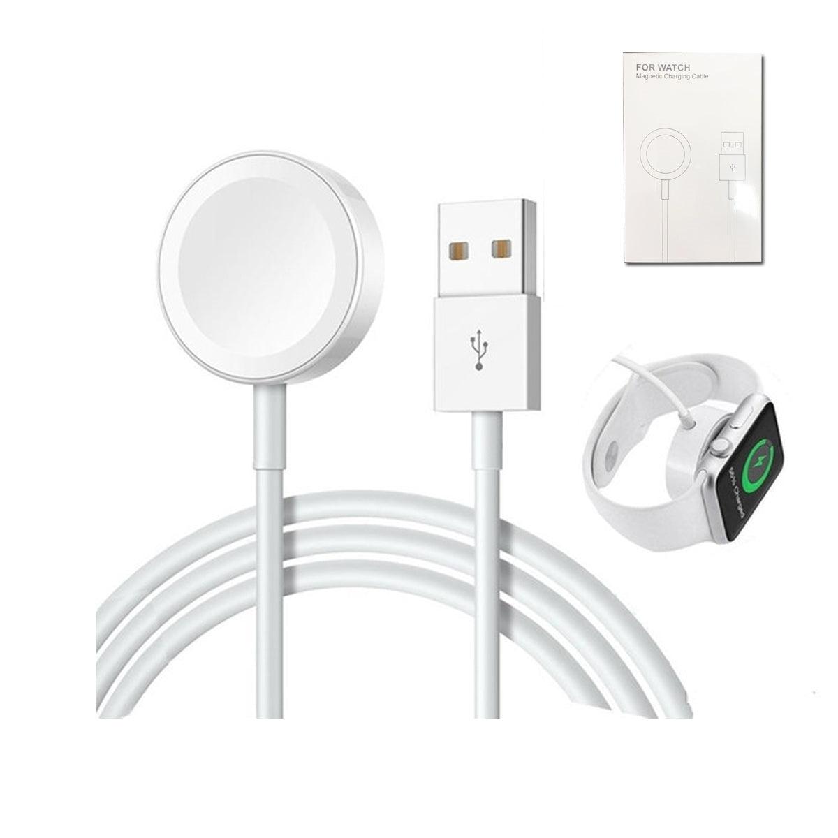 Universal iWatch Magnetic Charging Cable 1M (White)-www.firsthelptech.ie