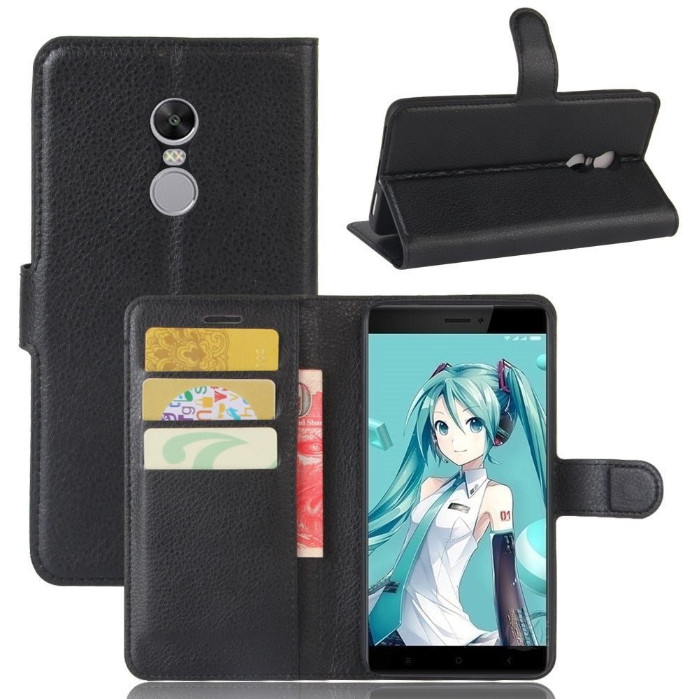 For Xiaomi Redmi 9 AT Wallet Case Black-www.firsthelptech.ie
