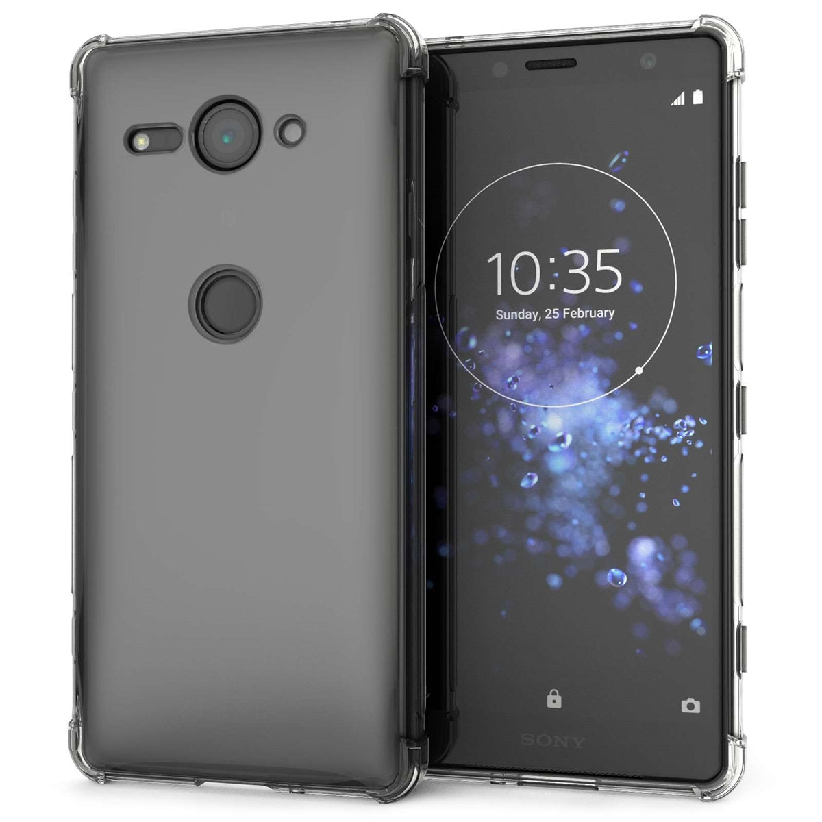 For Sony Xperia XZ2 Transparent Shootproof Gel Case