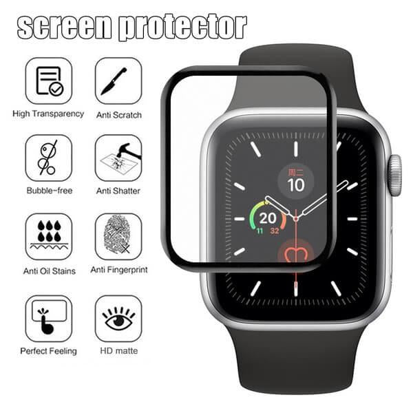 For Apple Watch Series 4 5 6 SE Full Coverage Tempered Glass 44mm