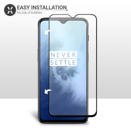 For OnePlus 7T Full Coverage 9D Tempered Glass