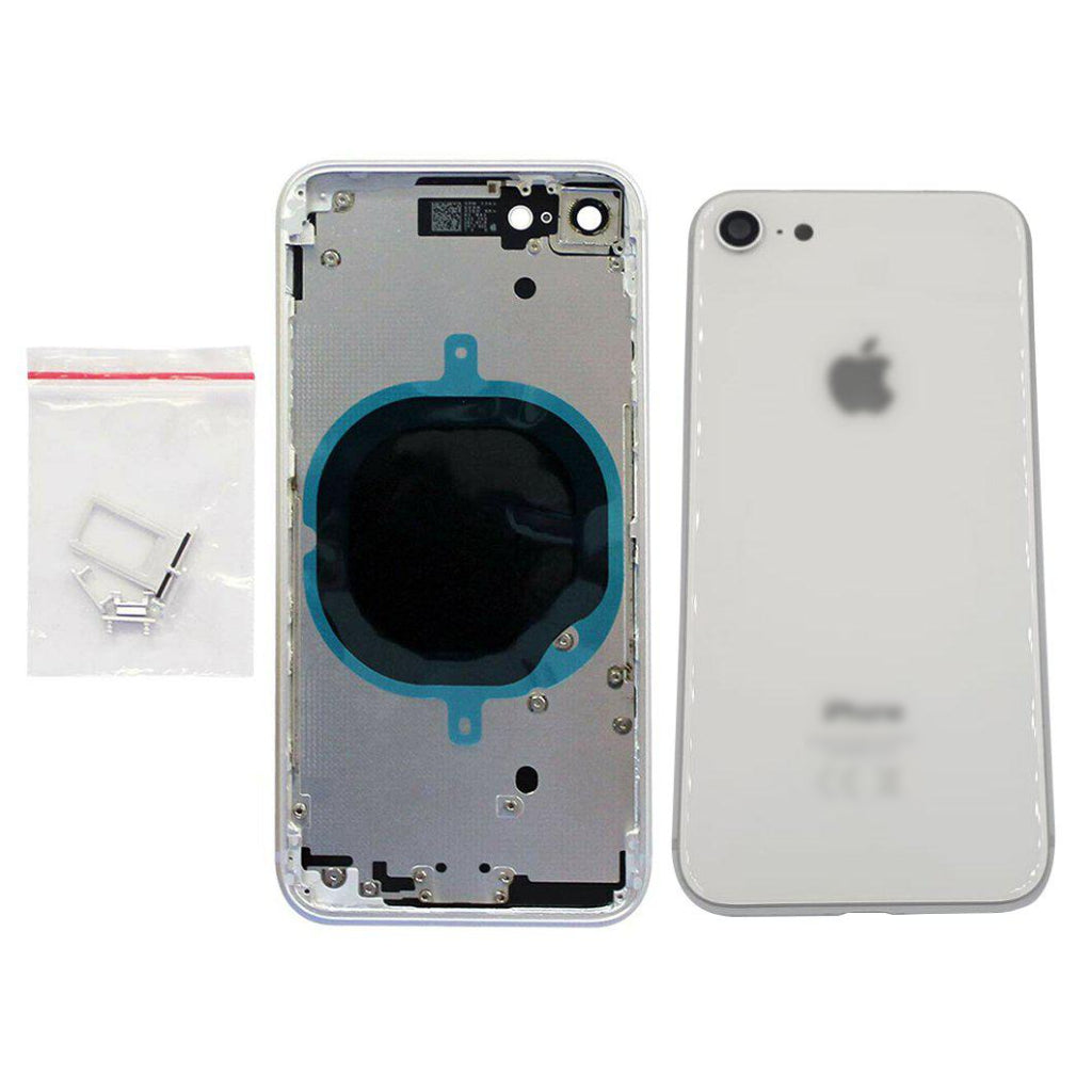 Replacement Back Glass Cover For Apple iPhone 8 Rear Housing Assembly White