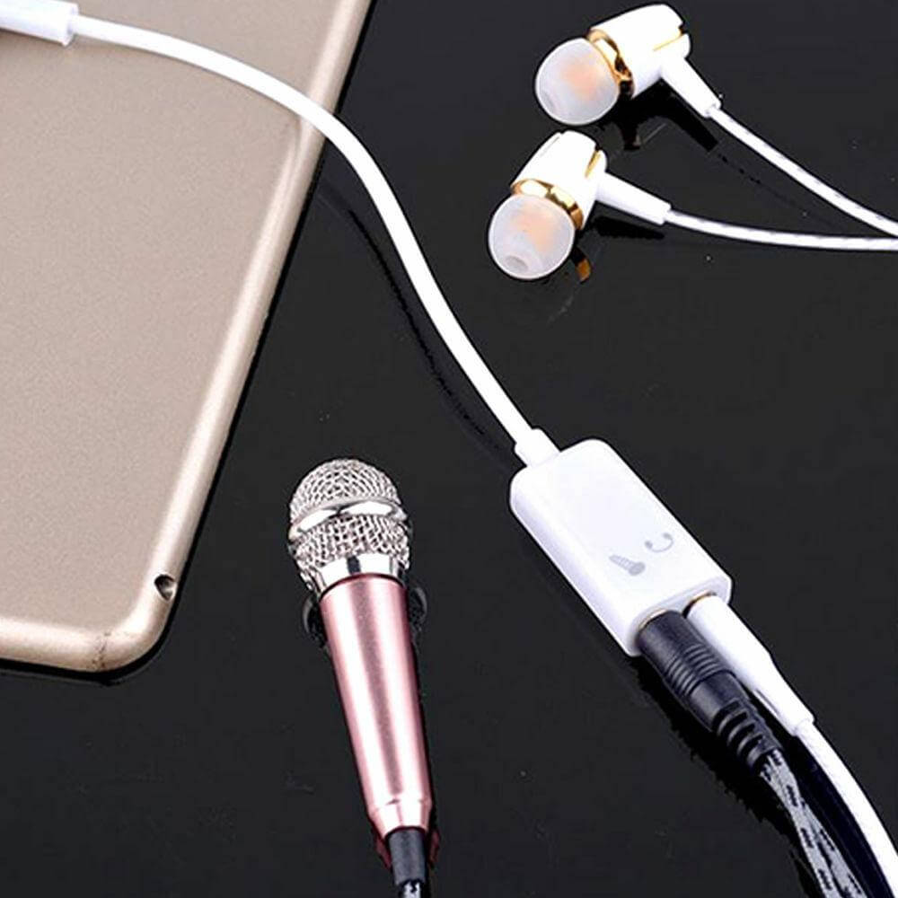 3.5mm Audio Headset Mic Y Splitter Cable Adapter TRRS to 2 TRS