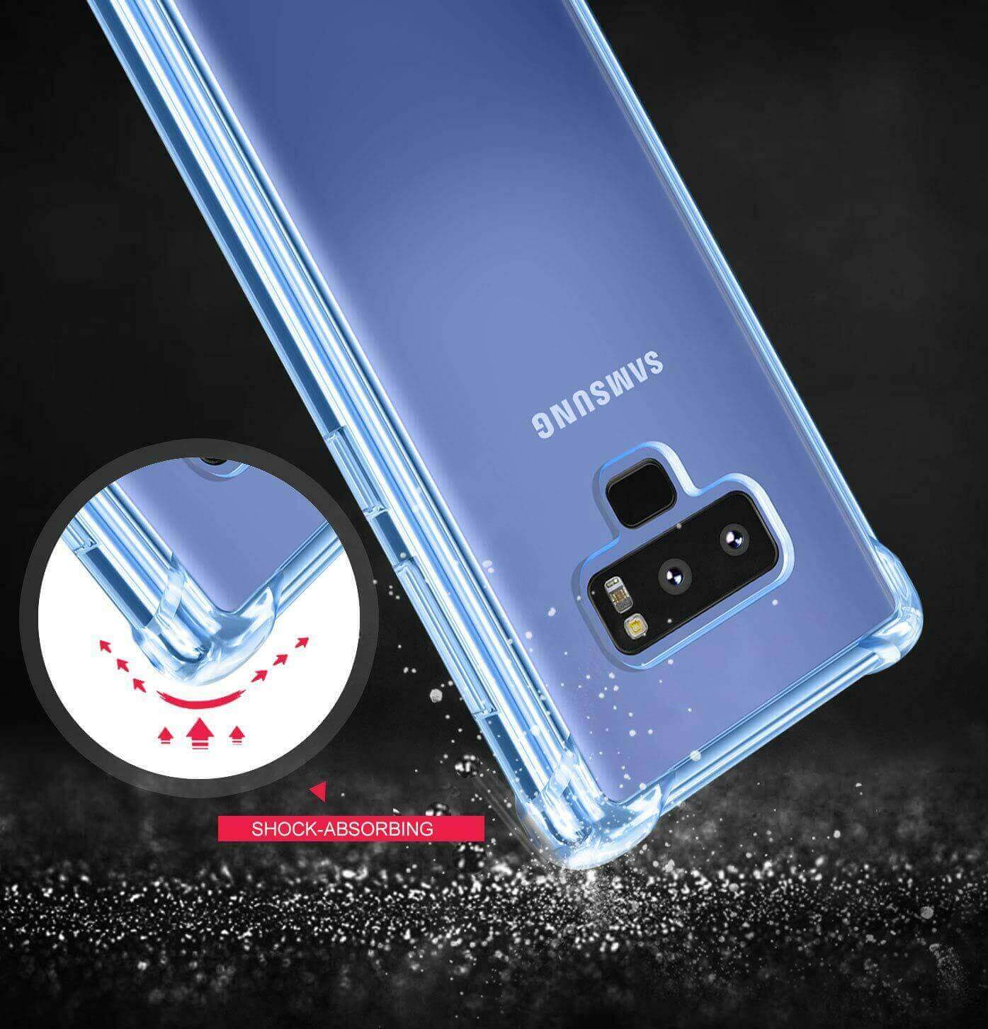 For Samsung Galaxy Note 9 Case Cover Clear ShockProof Soft TPU Silicone