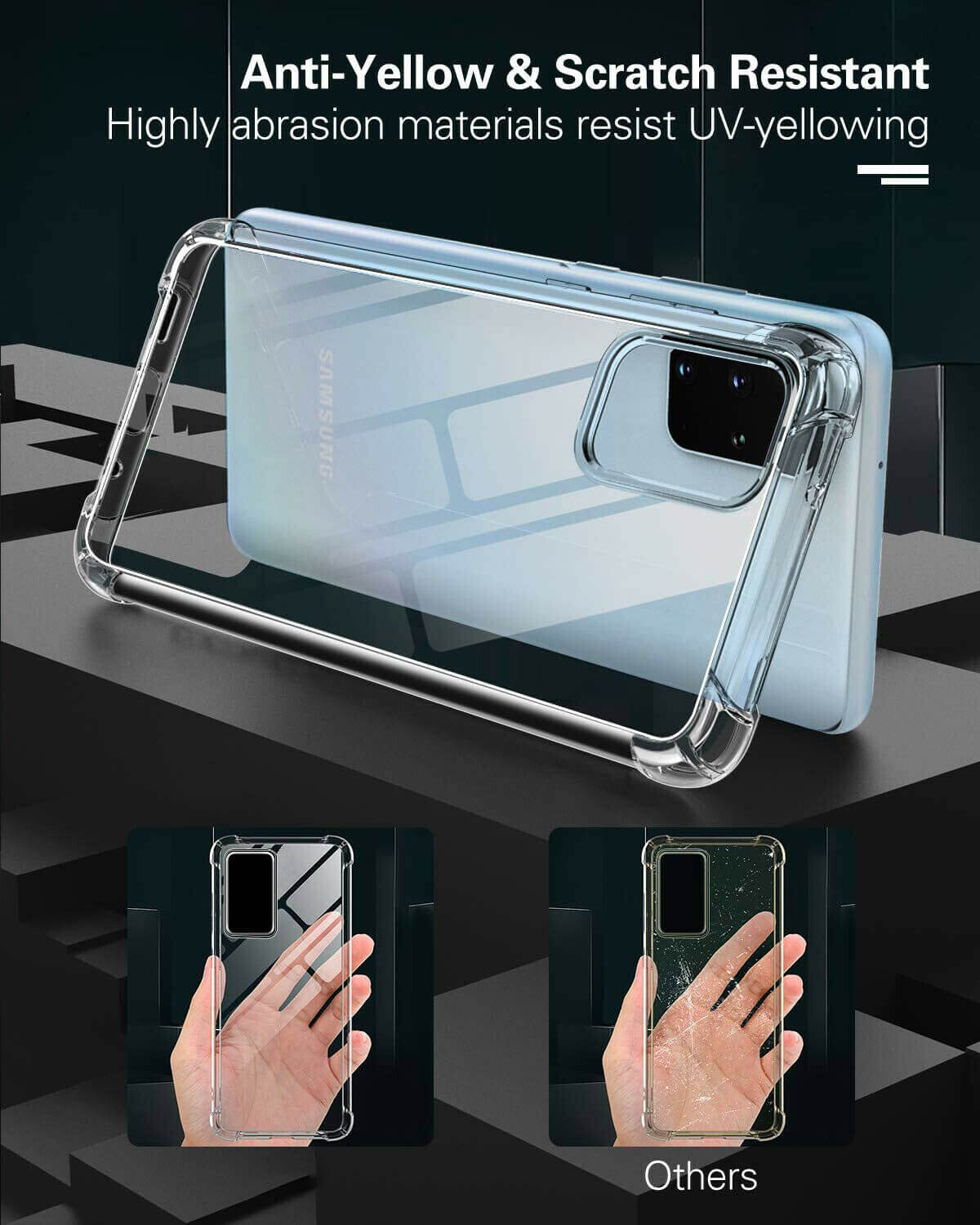 For Samsung Galaxy S20+ / S20+ 5G Case Cover Clear ShockProof Soft TPU Silicone