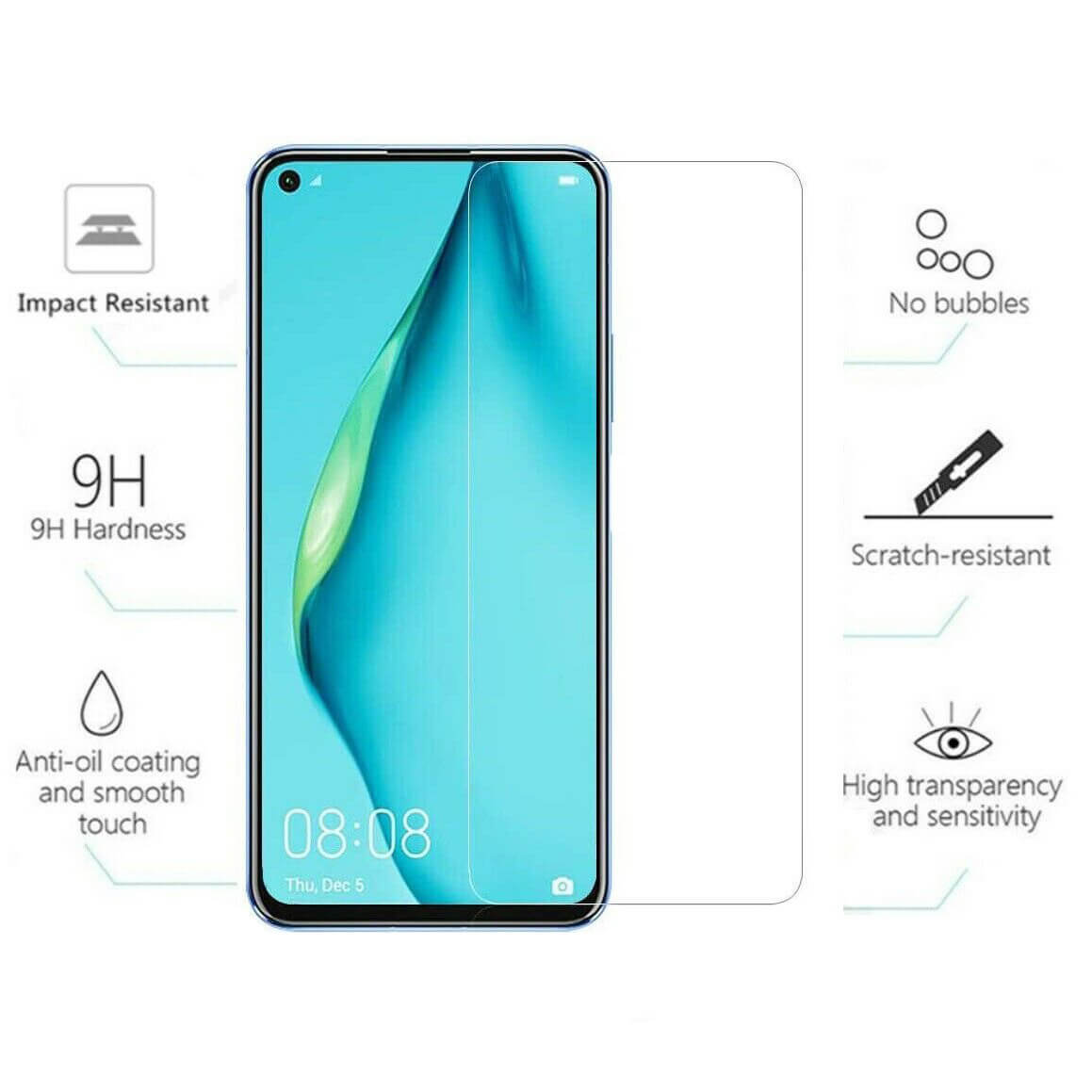 For Huawei P40 Lite Tempered Glass