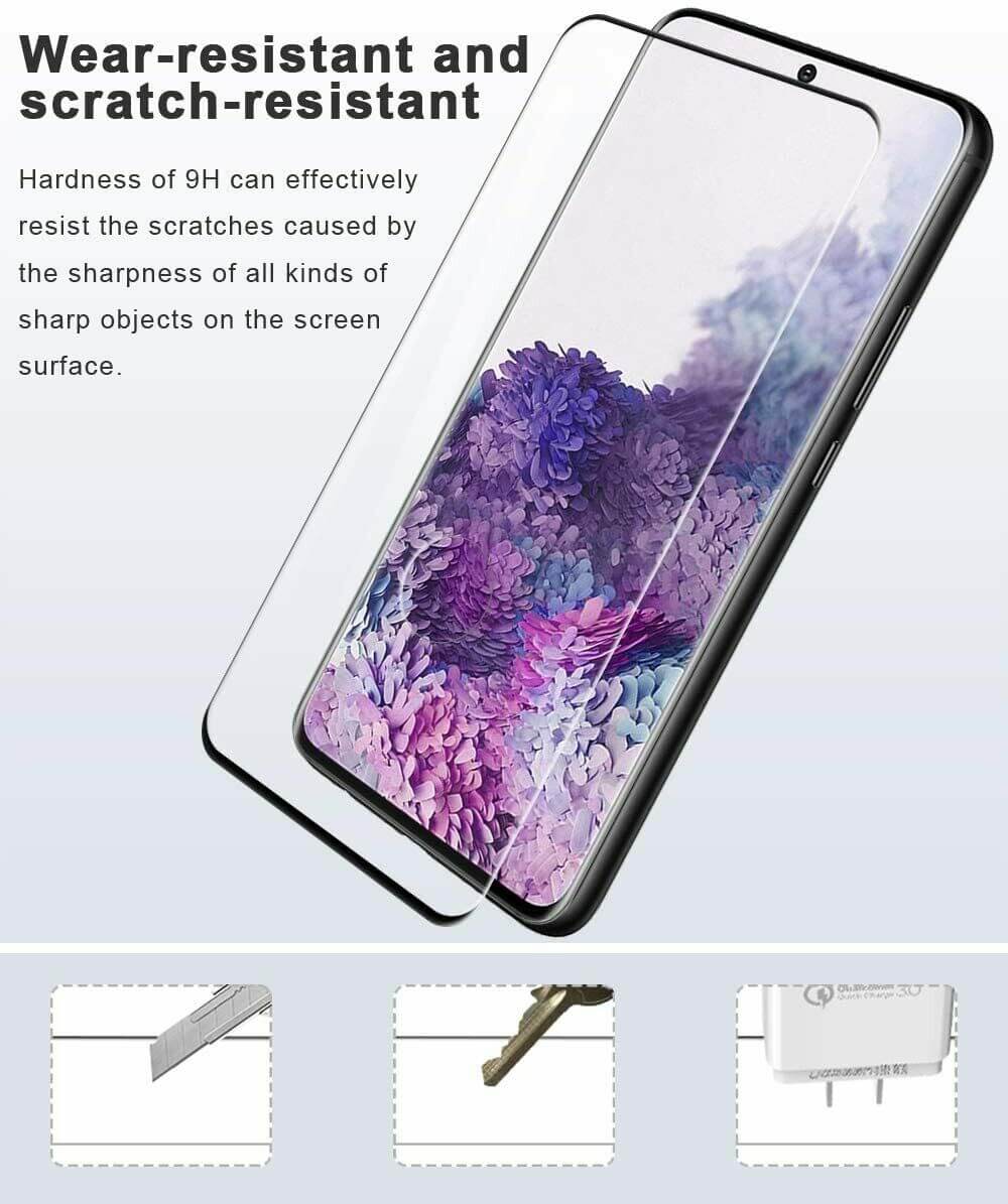 For Samsung Galaxy S20 & S20 5G Full Coverage 9D Tempered Glass