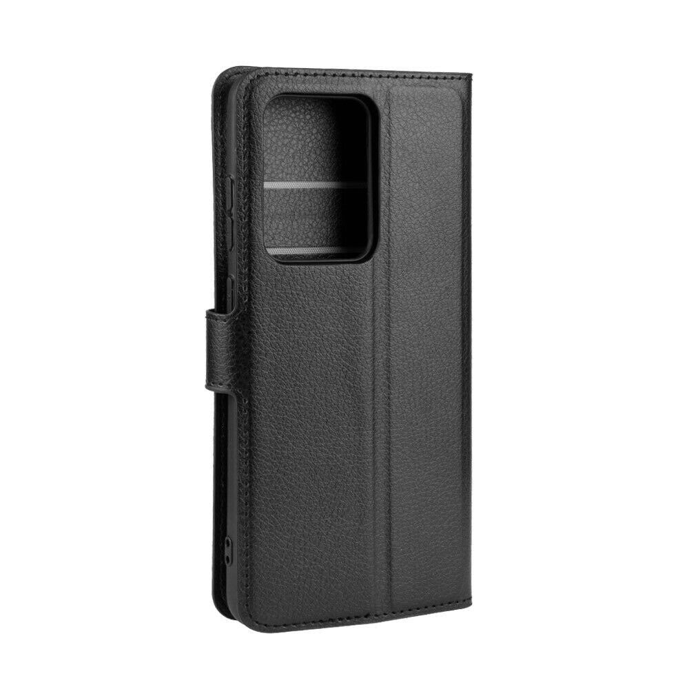 For Samsung Galaxy S20 Ultra / S20 Ultra 5G Wallet Case Cover PU Leather Black