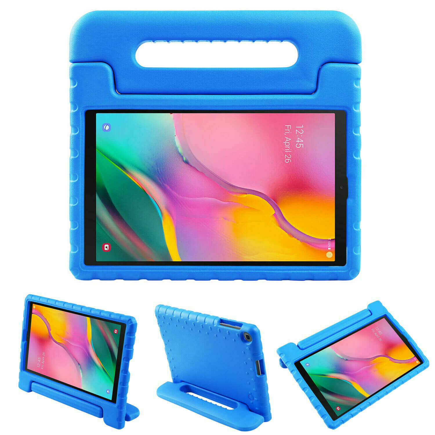 For Samsung Galaxy Tab A 10.1" 2019 Kids Case Shockproof Cover With Stand Blue