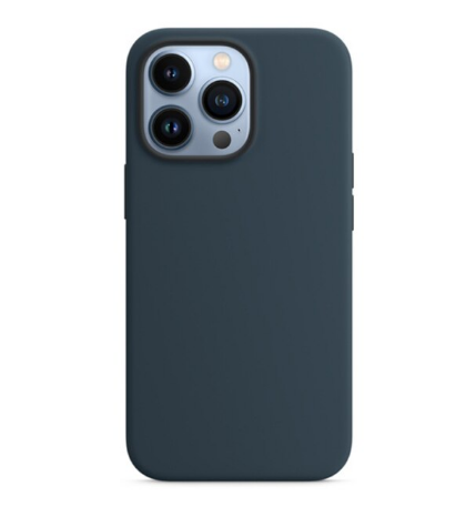 For Apple iPhone 13 Pro 6.1'' Liquid Silicone Dark Blue-www.firsthelptech.ie