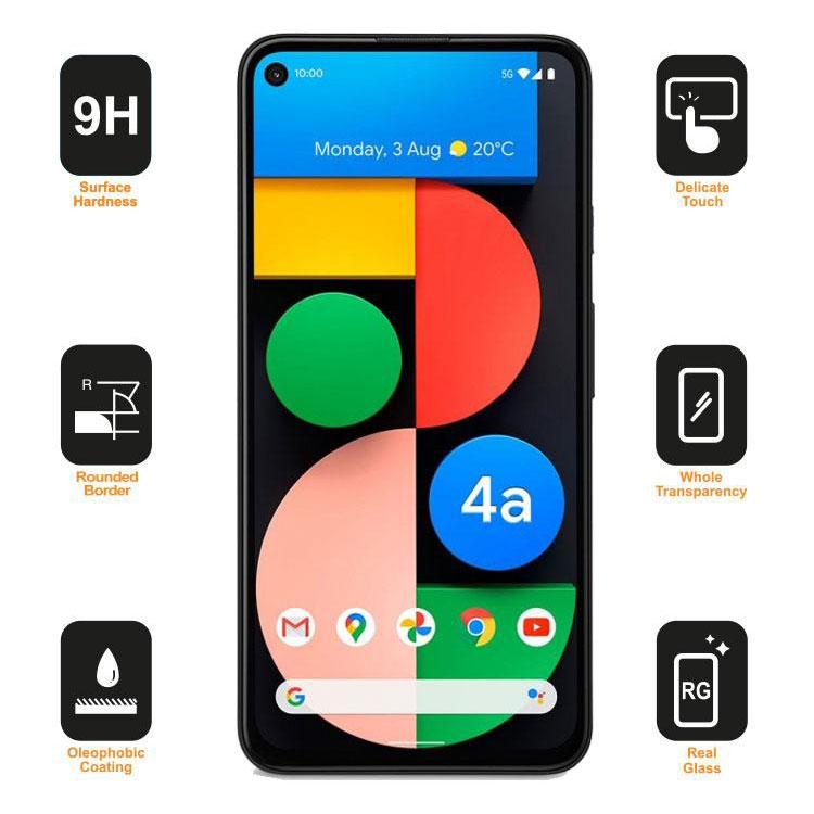 For Google Pixel 4a 5G Full Coverage 9D Tempered Glass