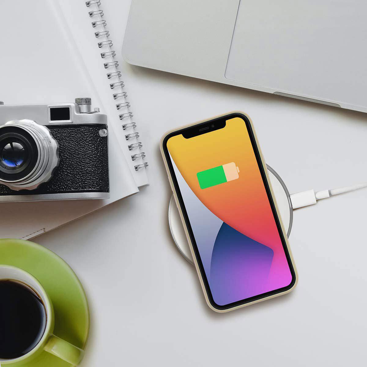 Liquid Silicone Case For Apple iPhone 12 Pro Max Luxury Thin Phone Cover Grey
