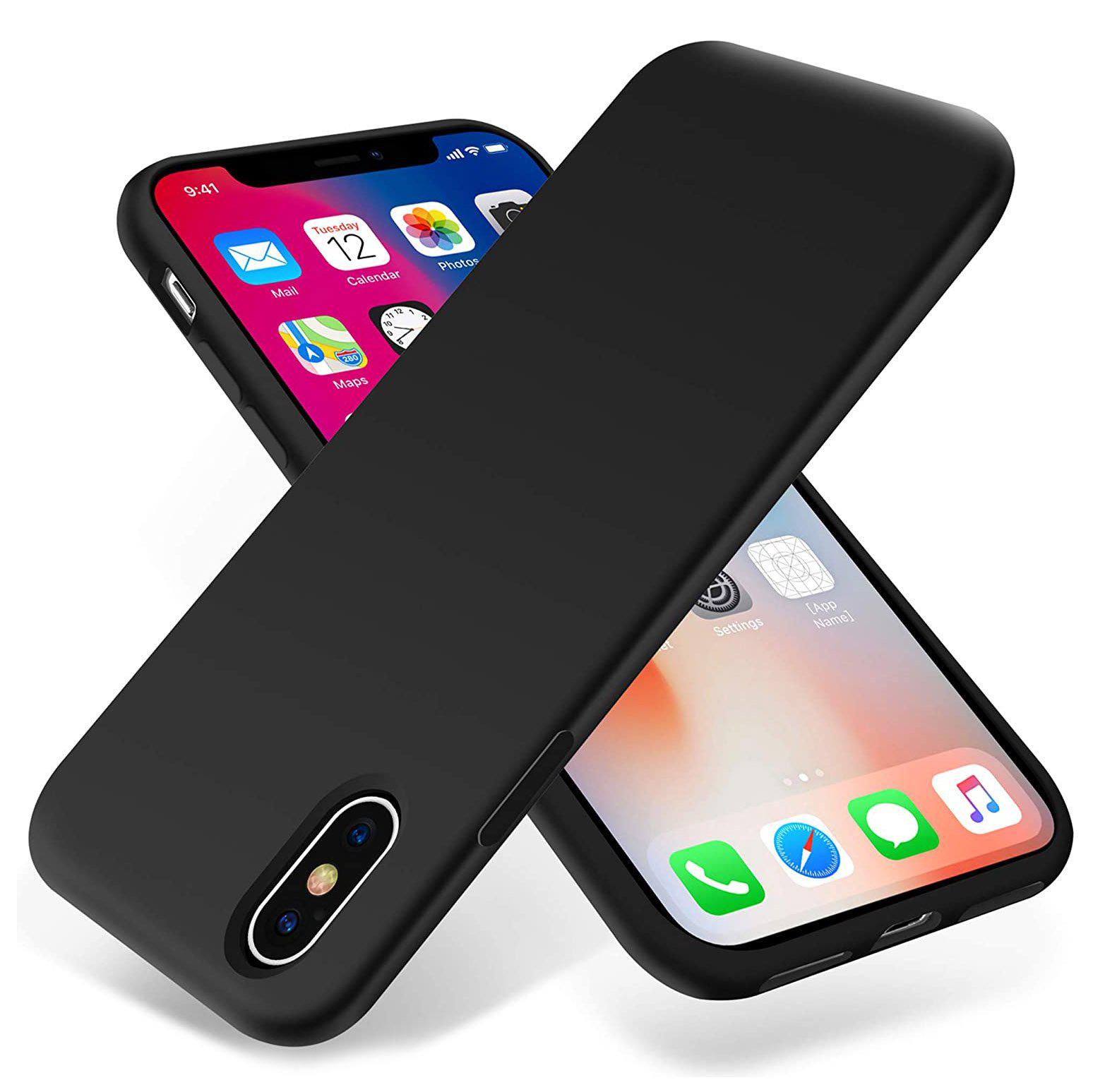 iPhone XS Max Silicone Case - Black - Apple (IN)