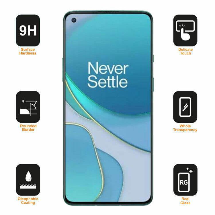 For OnePlus 8T Full Coverage 9D Tempered Glass