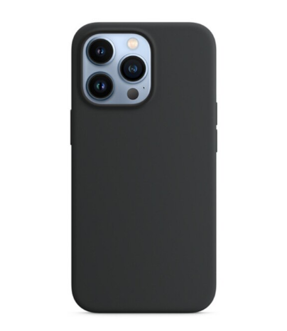 For Apple iPhone 13 Pro 6.1'' Liquid Silicone Black-www.firsthelptech.ie
