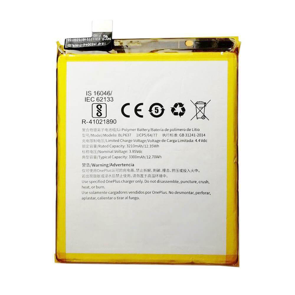 Replacement Battery For OnePlus 5 & 5T - BLP637