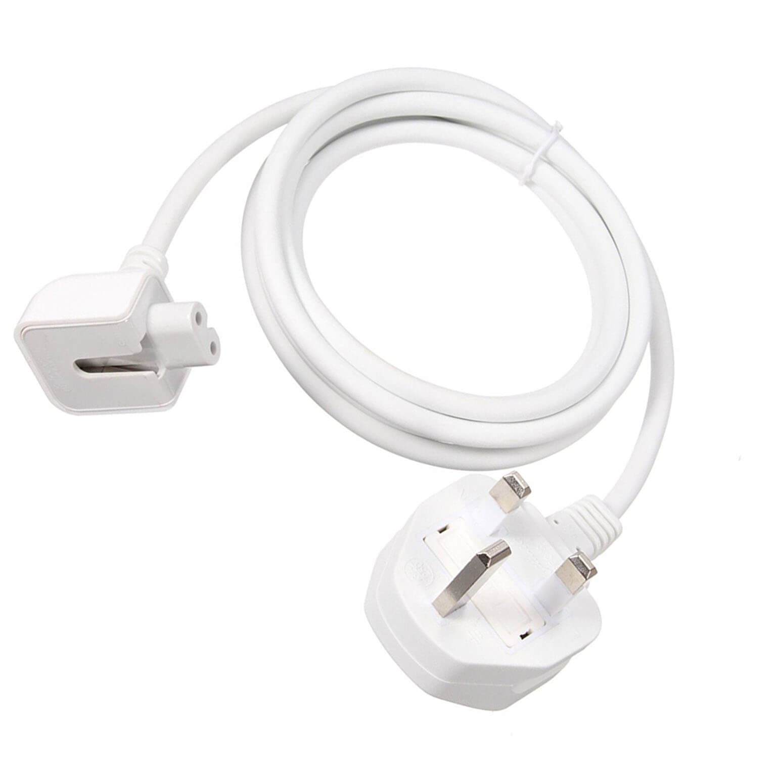 Replacement UK Wall Plug Extension Power Cable Cord For MacBook Magsafe Adapters