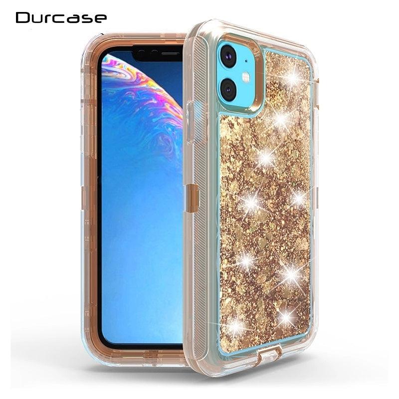 For Apple iPhone 13 Pro (6.1") Drift-Sand Defender Design Case Gold-www.firsthelptech.ie