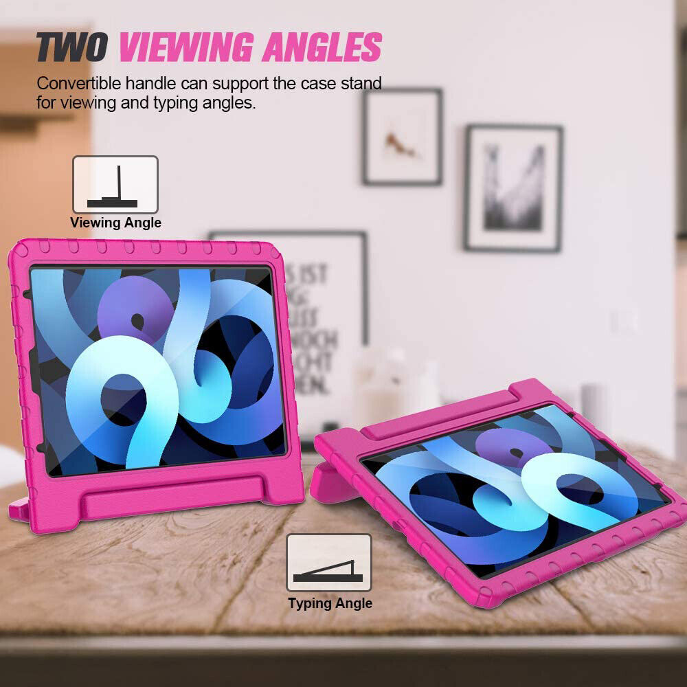 For Apple iPad Air 5 2022 5th Gen Kids Case Shockproof Cover With Stand Pink-www.firsthelptech.ie