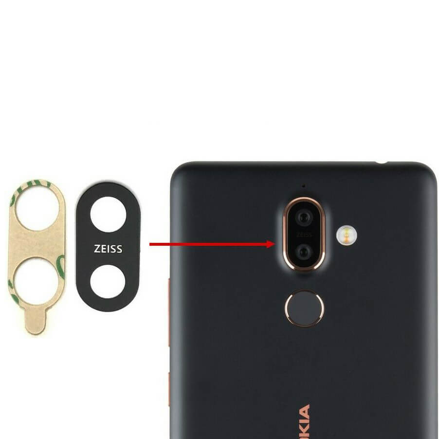 For Nokia 7 Plus Camera Lens Glass With Adhesive