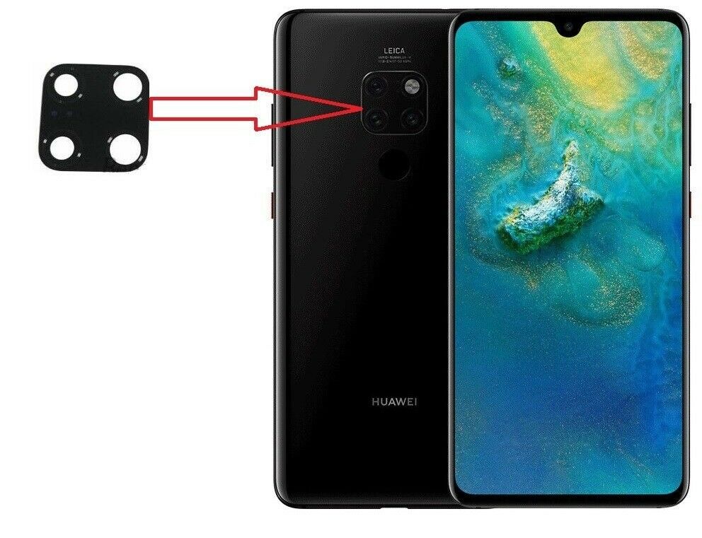 Huawei Mate 20 Rear Camera Lens Glass With Adhesive for [product_price] - First Help Tech