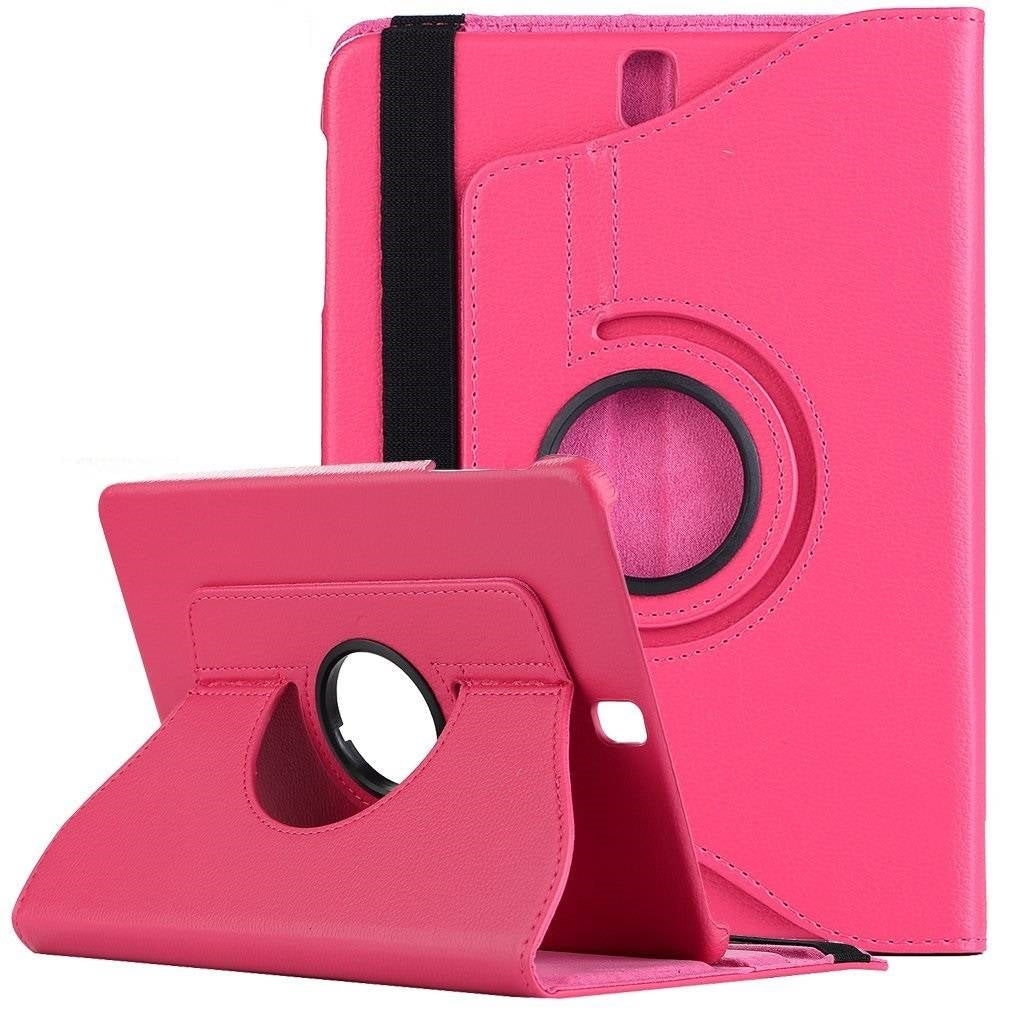 For Samsung Galaxy Tab Pro 8.4" T320 360 Degree Wallet Case Rose