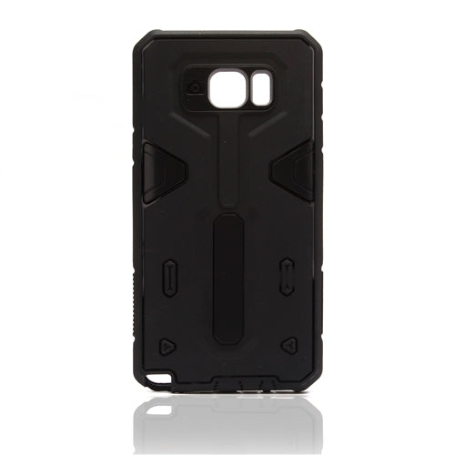 For Samsung Galaxy Note 5 N920 Hard Case 2-in-1 Plastic + TPU Hybrid Phone Cover Black-www.firsthelptech.ie