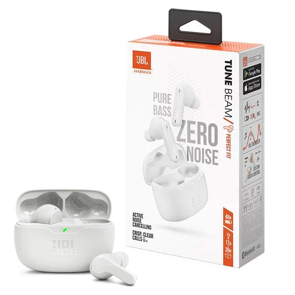 JBL Tune Beam TWS In-Ear Noise Cancelling Earbuds White